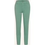 Mintgrüne Brax Ana Skinny Jeans mit Reißverschluss aus Baumwolle für Damen Größe M 