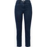 Reduzierte Dunkelblaue Atmungsaktive Brax Mary Bio Slim Fit Jeans mit Reißverschluss aus Denim für Damen Größe S für den für den Sommer 