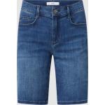 Reduzierte Blaue Brax Maple Jeans-Bermudas mit Reißverschluss aus Baumwollmischung für Damen Größe L 