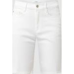 Reduzierte Weiße Brax Jeans-Bermudas mit Reißverschluss aus Baumwollmischung für Damen Größe L 