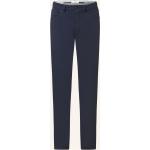 Dunkelblaue Brax Modern 5-Pocket Hosen mit Reißverschluss aus Jersey für Herren Größe XXL 