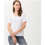 Reduzierte Weiße Kurzärmelige Brax Cora Jerseyshirts aus Jersey für Damen Größe XS 