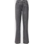 Hellgraue Loose Fit Brax Maine Baggy Jeans & Loose Fit Jeans mit Reißverschluss aus Baumwollmischung für Damen Größe L 