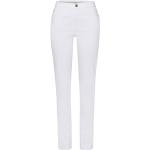 Weiße Brax Mary Slim Fit Jeans mit Reißverschluss aus Denim für Damen 