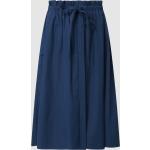 Blaue Brax Midi Sommerröcke aus Baumwollmischung für Damen Größe L 