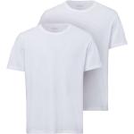 Weiße Unifarbene Brax Modern Rundhals-Ausschnitt Shirts mit Tasche aus Baumwolle für Herren Größe 3 XL 2-teilig 
