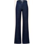 Dunkelblaue Elegante Brax Maine Wide Leg Jeans & Relaxed Fit Jeans mit Reißverschluss aus Baumwolle für Damen Größe XS 