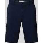 Marineblaue Unifarbene Brax Brazil Cargo-Shorts aus Baumwolle für Herren Übergrößen 