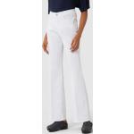 Weiße Unifarbene Brax Maine 5-Pocket Hosen für Damen 