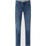 Reduzierte Blaue Brax Chuck Slim Fit Jeans mit Reißverschluss aus Baumwollmischung für Herren Größe XXL Weite 38, Länge 30 