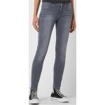 Dunkelgraue Brax Ana Bio Skinny Jeans aus Baumwollmischung für Damen Größe M 