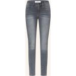 Graue Brax Ana Bio Skinny Jeans aus Baumwolle für Damen Größe M 