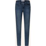 Blaue Brax Ana Bio Skinny Jeans aus Baumwolle für Damen Größe L 