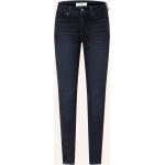 Dunkelblaue Brax Ana Bio Skinny Jeans aus Baumwolle für Damen Größe L 