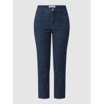 Reduzierte Dunkelblaue Brax Mary Slim Fit Jeans aus Baumwollmischung für Damen Größe S 