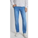Blaue Brax Cadiz Slim Fit Jeans aus Baumwollmischung für Herren Weite 33, Länge 30 