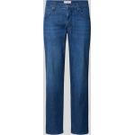 Marineblaue Brax Cadiz Slim Fit Jeans aus Baumwollmischung für Herren Weite 33, Länge 30 
