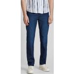 Marineblaue Brax Cadiz Slim Fit Jeans aus Baumwollmischung für Herren Weite 33, Länge 30 