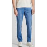 Blaue Brax Cadiz Slim Fit Jeans aus Baumwollmischung für Herren Weite 34, Länge 32 