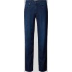 Marineblaue Brax Cadiz Slim Fit Jeans aus Baumwollmischung für Herren Weite 36, Länge 34 
