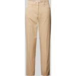 Sandfarbene Unifarbene Brax Mara Röhrenhosen aus Baumwollmischung für Damen Größe XL 