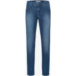 Blaue Brax Cooper Bio Slim Fit Jeans mit Reißverschluss aus Denim für Herren Größe XXL Weite 33, Länge 30 für den für den Sommer 