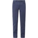 Reduzierte Blaue Brax Cadiz 5-Pocket Hosen aus Baumwolle für Herren Größe XXL Weite 34, Länge 30 