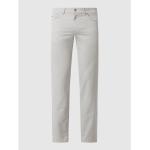 Silberne Brax Cadiz 5-Pocket Hosen aus Baumwolle für Herren Größe XXL Weite 34, Länge 30 