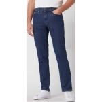 Blaue Brax Cadiz Straight Leg Jeans mit Reißverschluss aus Baumwollmischung für Herren Größe XXL Weite 31, Länge 32 