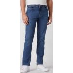 Blaue Brax Cadiz Straight Leg Jeans mit Reißverschluss aus Baumwollmischung für Herren Größe XXL Weite 31, Länge 32 