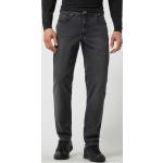 Dunkelgraue Brax Cadiz Straight Leg Jeans mit Reißverschluss aus Baumwollmischung für Herren Größe XXL Weite 32, Länge 30 