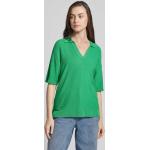Hellgrüne Brax V-Ausschnitt Blusenshirts & Schlusen aus Viskose für Damen Größe S 