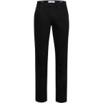 Schwarze Sportliche Brax Cadiz Straight Leg Jeans mit Reißverschluss aus Denim für Herren Größe XXL Weite 32, Länge 30 