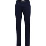 Blaue Brax Cadiz Slim Fit Jeans aus Satin für Herren Weite 35, Länge 32 