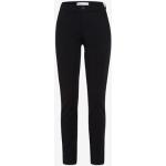 Schwarze Brax Slim Fit Jeans mit Reißverschluss aus Jersey für Damen Größe S für den für den Winter 