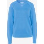 Blaue Casual Brax Rundhals-Ausschnitt Damensweatshirts Größe M 