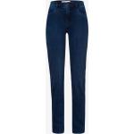 Reduzierte Blaue Gesteppte Atmungsaktive Brax Mary Bio Slim Fit Jeans mit Reißverschluss aus Denim für Damen Größe M für den für den Winter 