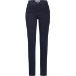 Blaue Brax Mary Slim Fit Jeans mit Reißverschluss aus Denim für Damen Größe M 