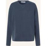 Reduzierte Blaue Brax Damensweatshirts mit Reißverschluss aus Baumwolle Größe L für den für den Herbst 