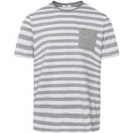 Reduzierte Gestreifte Casual Kurzärmelige Brax Rundhals-Ausschnitt T-Shirts aus Jersey für Herren Größe 3 XL 1-teilig 