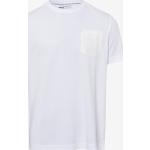 Weiße Casual Brax Shirts mit Tasche für Herren Übergrößen 