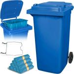 Blaue Mülltonnen 201l - 300l aus HDPE 