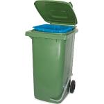 Grüne Mülltonnen 101l - 200l verzinkt aus HDPE 