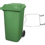 Grüne Mülltonnen 201l - 300l verzinkt aus HDPE 