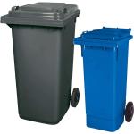 Blaue Mülltonnen bis 100l aus HDPE 