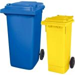 Blaue Mülltonnen bis 100l aus HDPE 