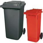 Anthrazitfarbene Mülltonnen bis 100l aus HDPE 