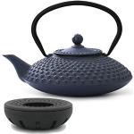 Teekanne asiatisch Gusseisen Set 1.25 Liter blau T
