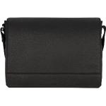 Schwarze Bree Messenger Bags & Kuriertaschen mit Reißverschluss aus Leder mit Laptopfach für Herren 