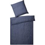 Marineblaue Elegante Baumwollbettwäsche aus Baumwolle maschinenwaschbar 240x220 